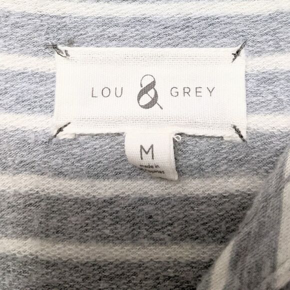 LOU & GREY Striped Signaturesoft Bell Sleeve Dress - Picture 4 of 7